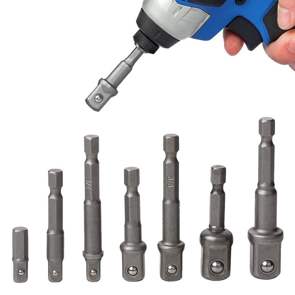 Adattatore Di Prolunga Per Presa Avvatore A Percussione Da 3 Pezzi Convertore Esteso Trapano Elettrico Dado Esagonale Ad Alta Velocà Chiave Quadrata Maschio 1/4 3/8 1/2 - Foto 9