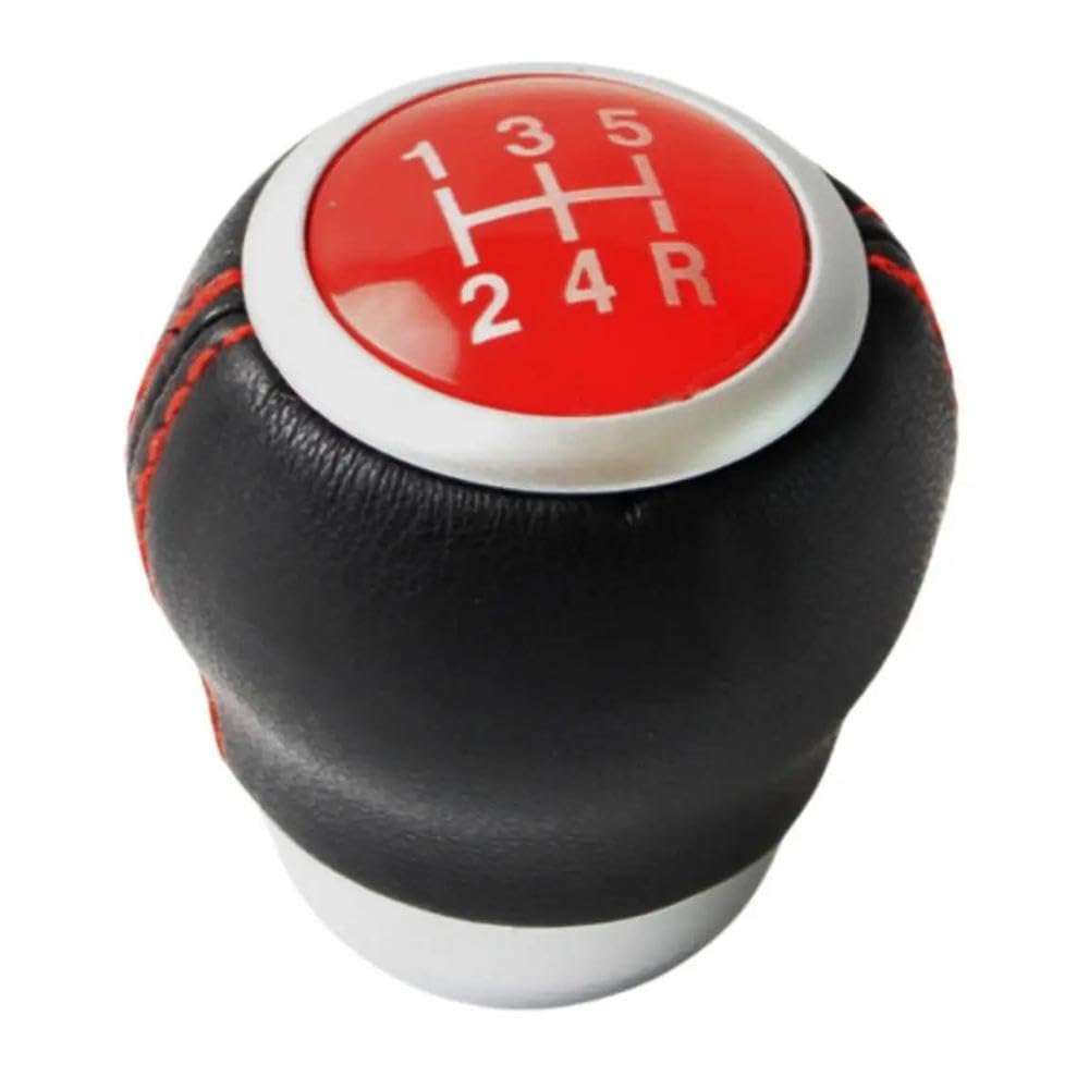 POANBCGY Shift Ball Joint Car Gear Shift Knob Lever Shifter Handball for Subaru Impreza WRX STI for Outback for Forester 2009-2016(5 Speed Red)