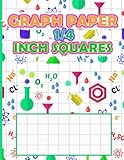graph paper 1/4 inch squares: Quad Ruled graph paper notebook 4 squres per inch notebook for math...
