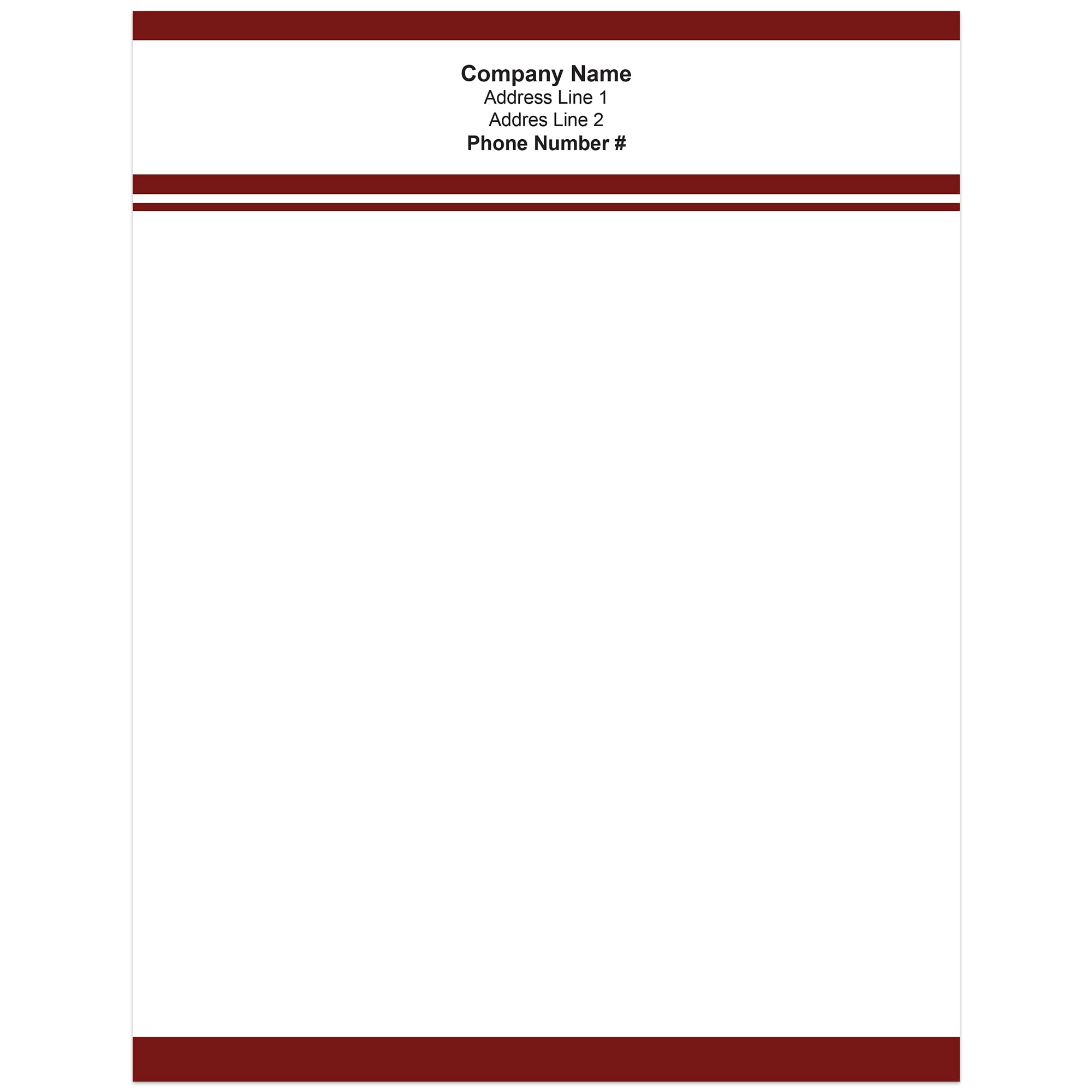 Amazon.com : Premium Custom Printed Letterhead Stationery