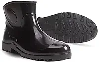 Bota Galocha Borracha Pvc Forrada Cano Curto Açougue Limpeza (Preto, 40)