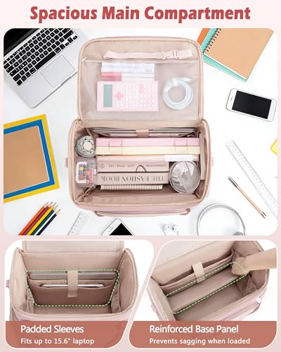 Marscamd Rolling Teacher Bag with Trolley