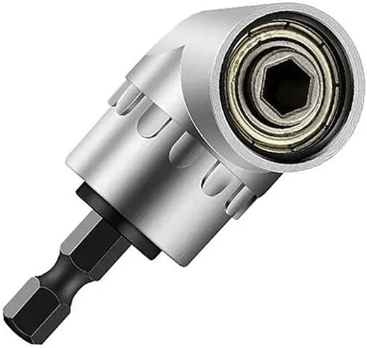 105 Degree 1/4 Inch Right Angle Drill Adapter Hex Shank Screwdriver Angled Bit Holder