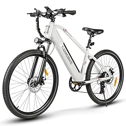 SAMEBIKE Bicicleta Eléctrica de Montaña 27.5 Pulga...: 【Motor Hub DC Brushless】SAMEBIKE nuevo estilo de bicicletas eléctricas con motor de engranajes sin escobillas de alta velocidad.La luz de freno brillante LED luz trasera y el cuerno está equipado para la conducción nocturna. Batería de litio extraíbl...