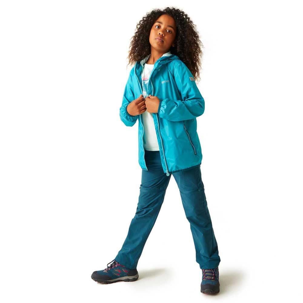 Regatta Levier II Veste technique imperméable unisexe pour enfant, Bleu Tahoe, 16 Years