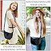 KEYRI 1 PCS Media Luna Bolso Bandolera Nylon Bolso Bandolera para Cercanías Imagen de KEYRI 1 PCS Media Luna Bolso Bandolera Nylon Bolso Bandolera para Cercanías