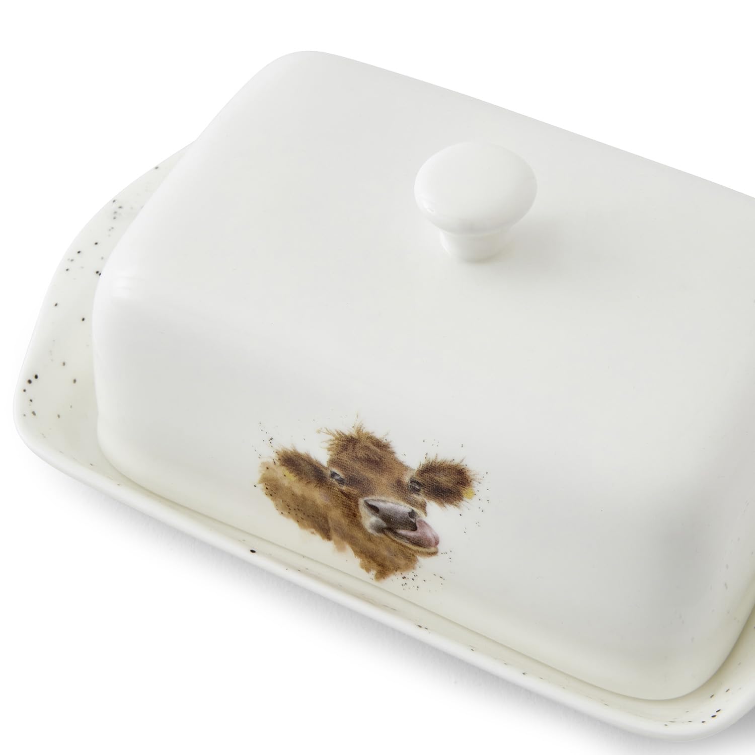 Wrendale Designs Royal Worcester Wrendale Deigns Butter Dush Cow", Weiß
