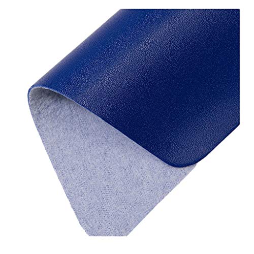 Similicuir au mètre 138 cm de large bleu royal tissu en cuir souple pour rénovation et canapé DIY