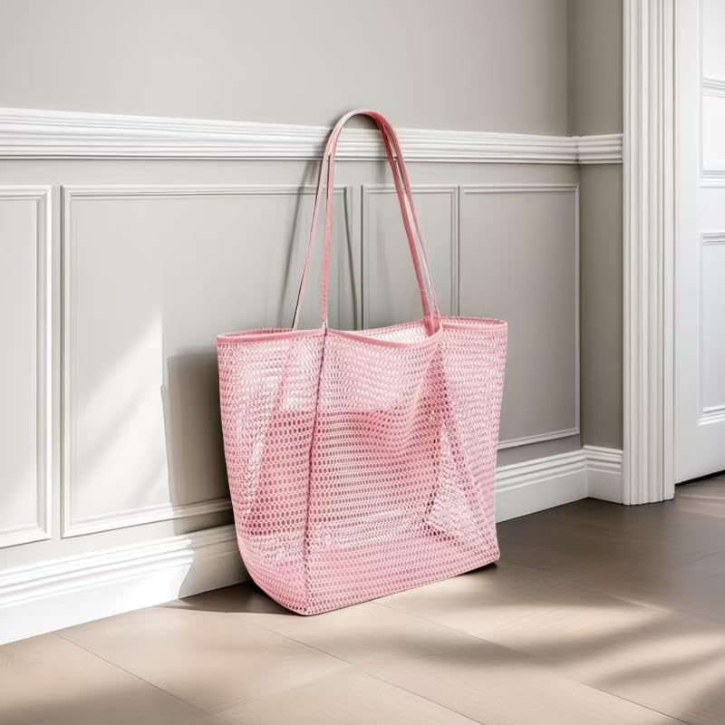 Stylish Lightweight EVA Beach Bag Waterproof Easy-Carry Ldeal for Ladies' Beach Trips & Shopping2