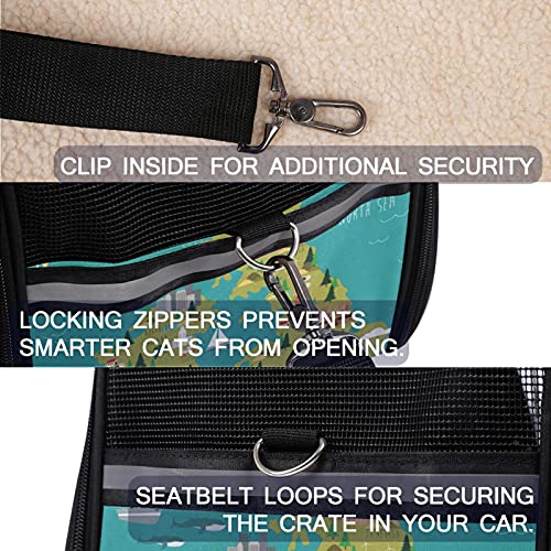 Bolsa de transporte para mascotas Bennigiry de diseño suave y seguro 5
