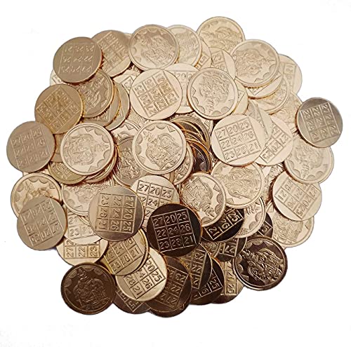 Diwali Pooja Laxmi Pooja Lakhsmi Kuberan Yantra 108 Pooja Coins Big Size Coins/Gold Plated Copper Coins
