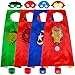 ANGELEMM Costumi da Supereroi Giocattoli Mantello per Bambini, Costumi Carnevale Mantelli e Maschere Giocattoli per Bambini e Bambine Halloween Festa 3-12 Anni Costume Cosplay Regali di Compleanno