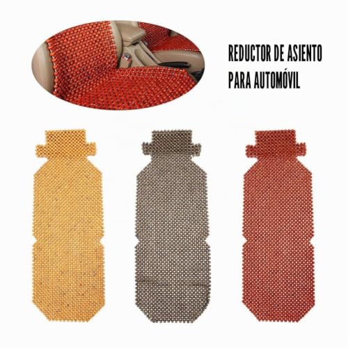 Funda para asiento de coche transpirable de esferas de madera 45x130cm 6