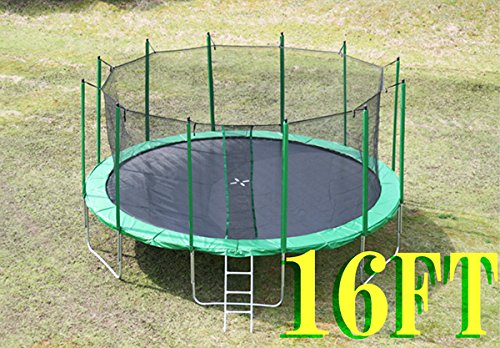 Amazon | 16FT (直径：487cm) 大型トランポリン トランポリン 梯子 