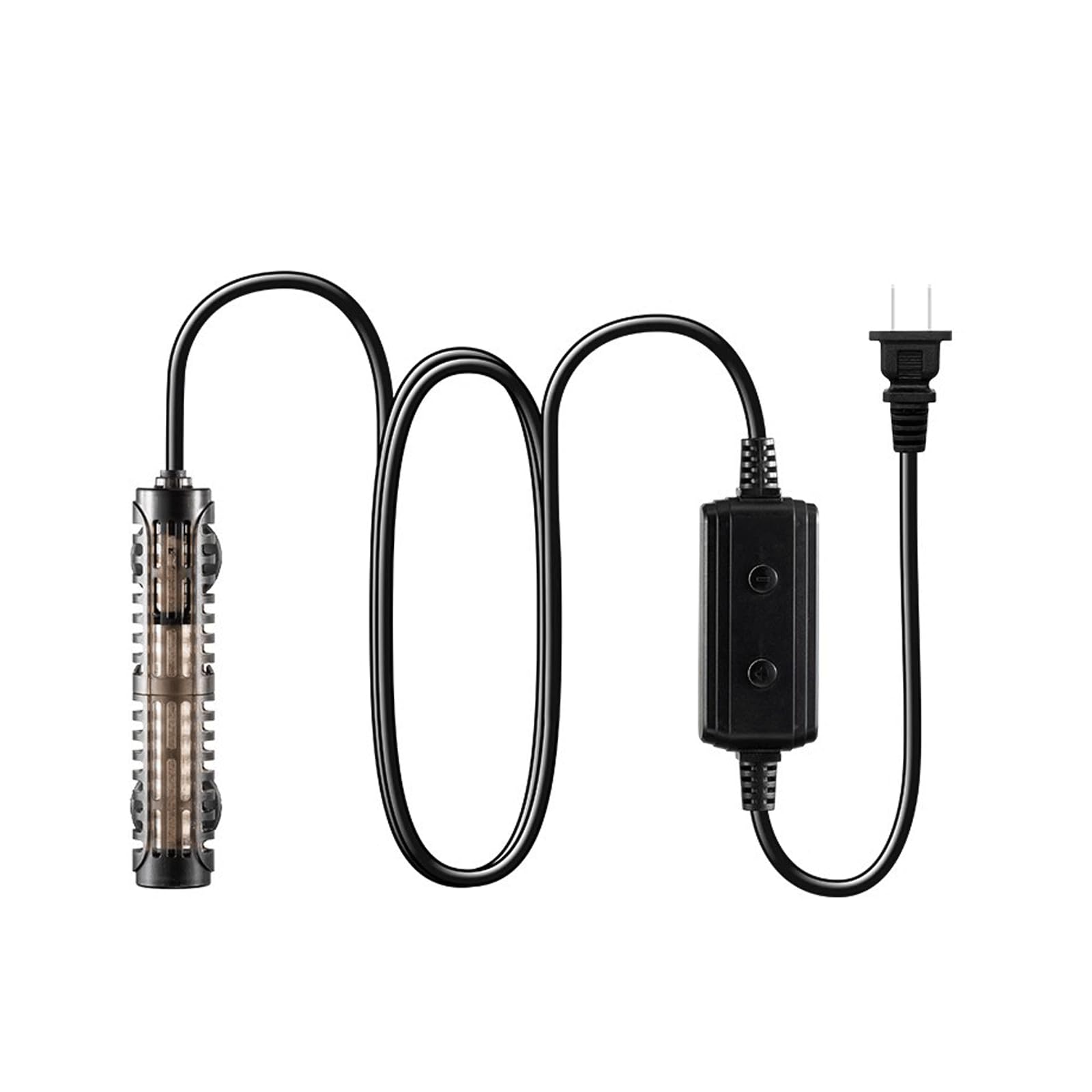 Varilla Calefacción Pequeño Tanque Peces Calentador Automático Temperatura Constante Calentador Tortuga Bajo Nivel Agua con Manga Protectora,50W