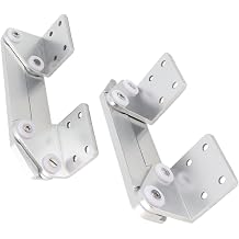 1 Pair Boat Seat Mounting Hinge, Aluminum Alloy Anti Pinch Fold Up Boat Seat Hinges, Boat Bolster Folding Seat Mounting for Yacht, Marine Seating Applications