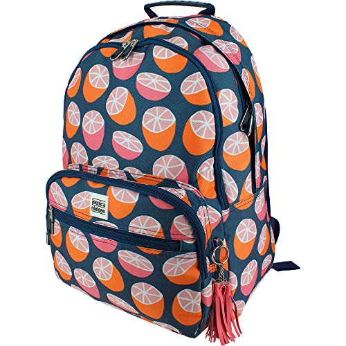 MOCHILA JESSICA NIELSEN 19 CÍTRICOS NARANJA-AZUL