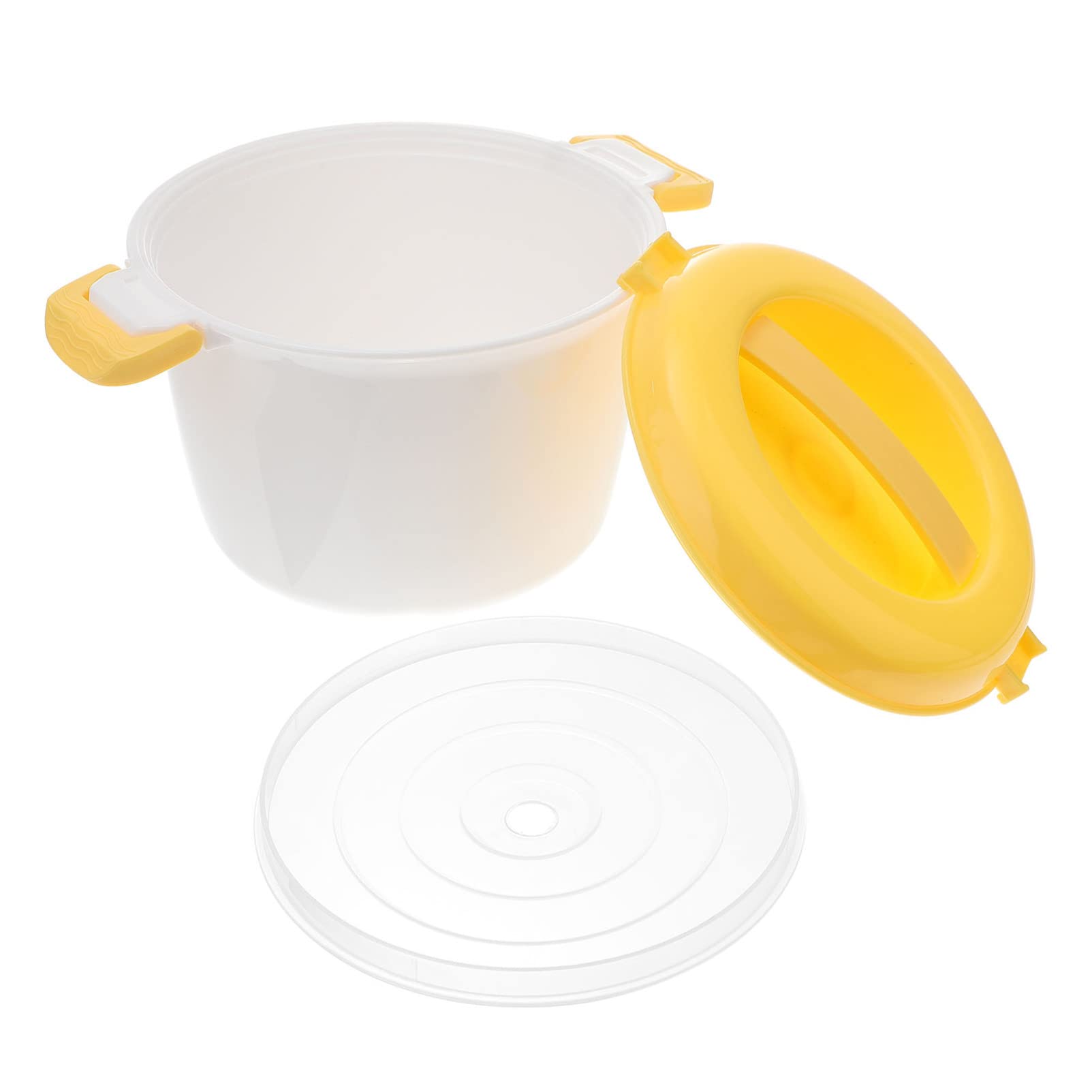 Micro Rice Cooker Microwave Rice and Pasta Cooker Micro Rice Steamer Microwave Food Container Bowl Fish Veggie Steamer