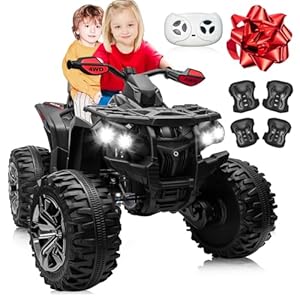 JOYRACER 24V Kids ATV 4 Wheeler, 4&...