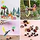 Kastanienbohrer Kinder mit Kastanienhalter, Kastanienbohrer Set, Bastelset Kastanien 1,5-5 mm, Kastanien Basteln mit Spitztüten, DIY Bastel Zubehör, Herbst basteln,Handbohrer Kinder Kastanien