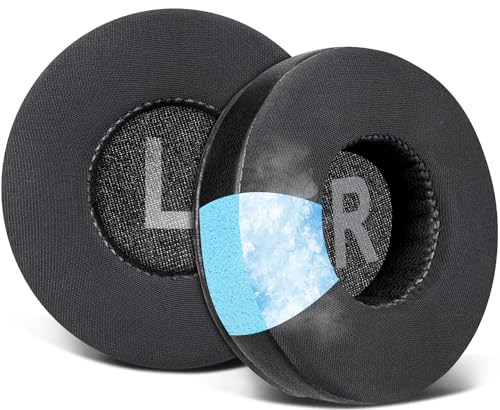 SOULWIT Cooling Gel Earpads Replacement for JBL Tune 450BT/Tune 460BT/Tune 500BT/Tune 510BT/Tune 520BT, Ear Pads Cushions for JR 300BT/JR 310BT/E40BT - Black