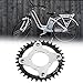 SPYMINNPOO Chainring, 34T 104 BCD Electric Chainring and Adapter Aluminum Alloy Single Chainring for BBS01 BBS02 Mid Drive Motor(Black) Riding