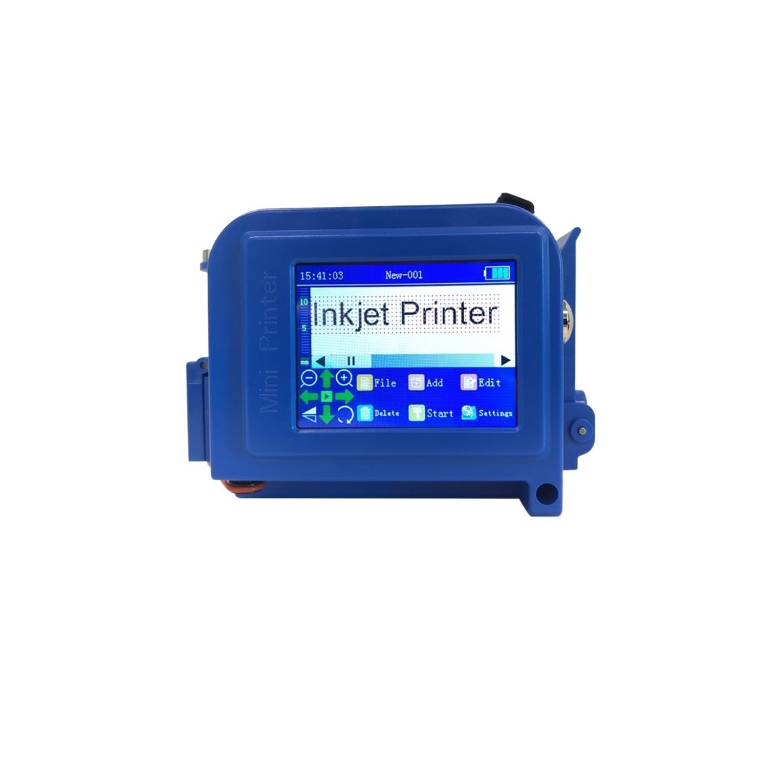 Stampante a getto d'inchiostro portatile, Stampante for etichette a getto d'inchiostro con logo digitale a codice a barre for for stampanti portatili da 12,7 mm(With 2 Cartridges B)