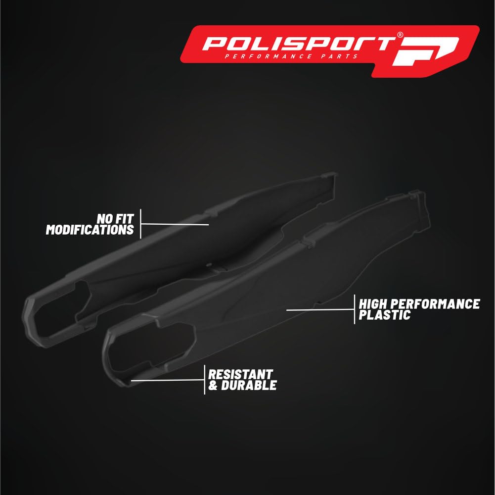 Polisport 8456500001 Schwinge Schutz für KTM SX/SX-F/XC/XC-F (13-18), Schwarz