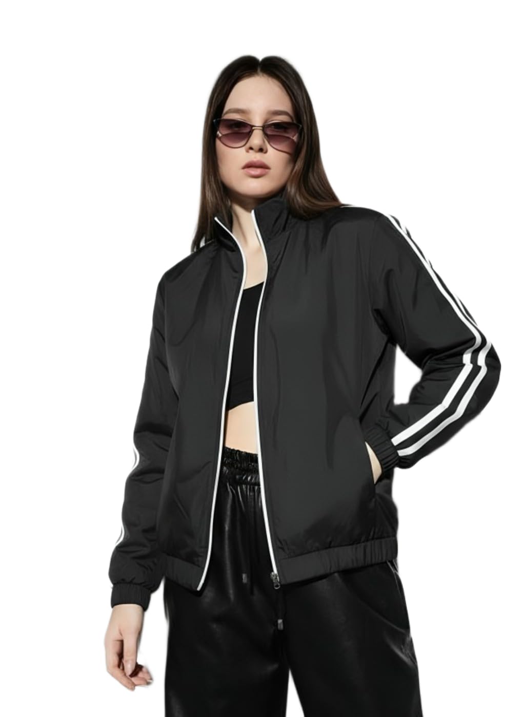 maykr Black Bomber jacket|Women Jacket| Jacket For Women.38-picture-21