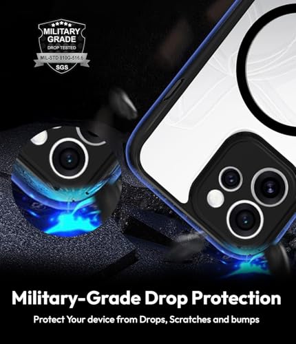 Image of KAPAVER Essential Magnetic Back Cover Case Compatible with Oppo Reno 15 Pro Mini (PC+TPU) (Oppo Reno 15 Pro Mini - Magnetic Black -)