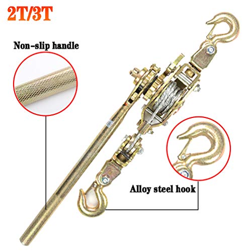 Winche manual resistente 2/3 toneladas con cable 1.5 m miniatura 7