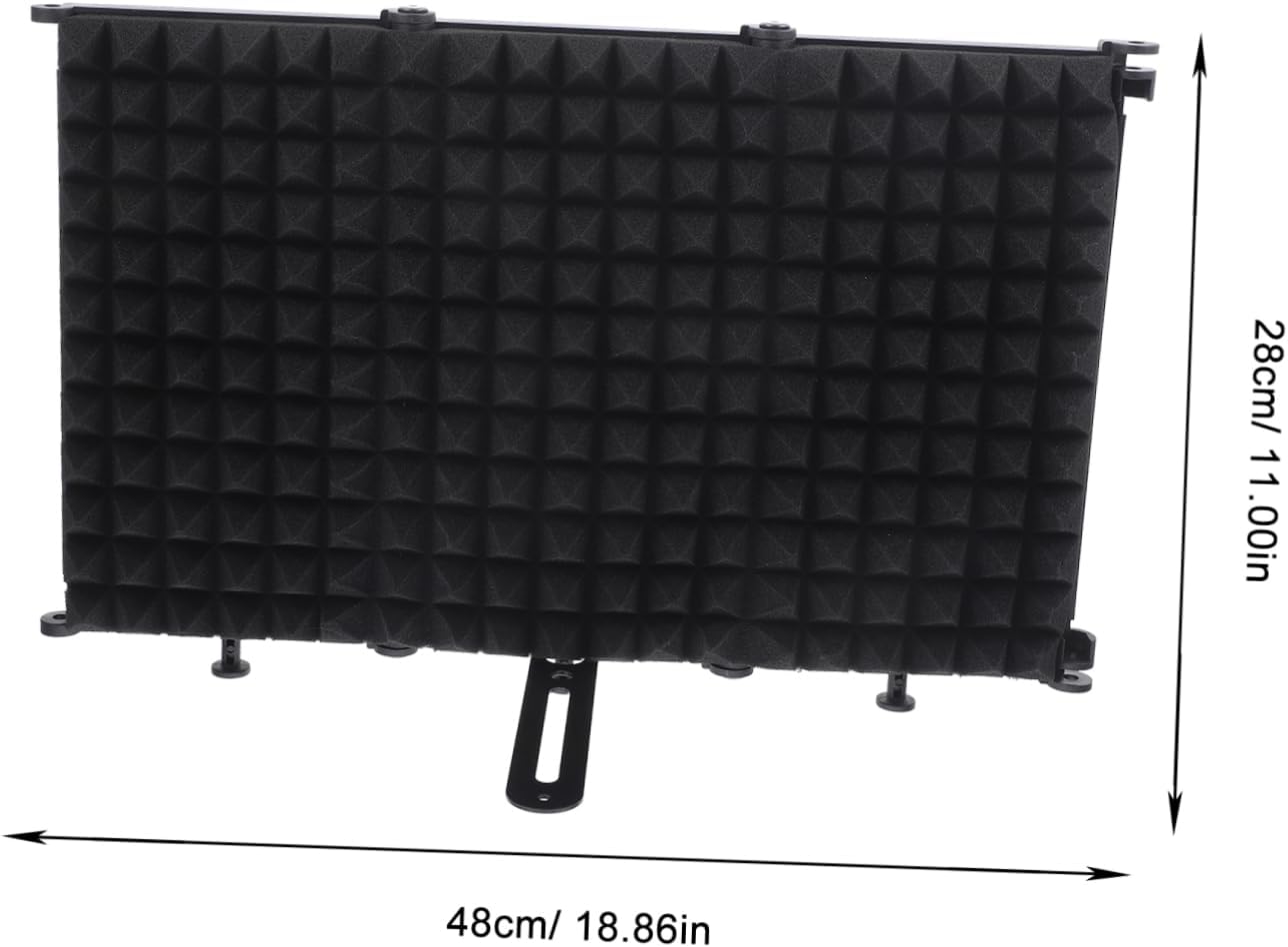 BESTonZON 1set Microphone Windscreen Cover Panels Multi Noise Reduction Foldable Design for Enhanced Sound Quality Recording Studios