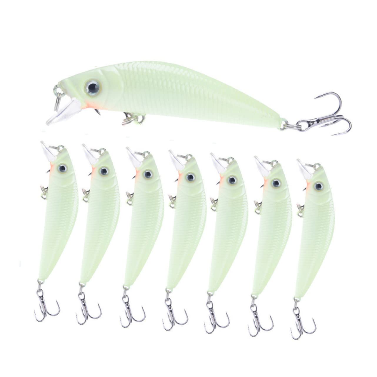 HANABASS esca dura esche da pesca per acqua amo ventosa da tavola esche da pesca crankbait attrezzi da pesca in mare Esche da pesca notturne 3d esche notturne luminose