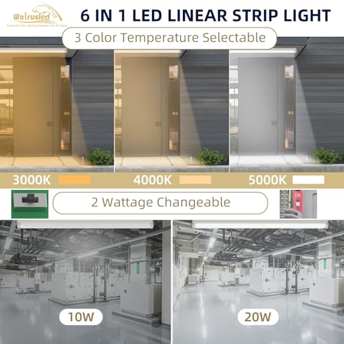 Tira LED lineal con sensor de movimiento 2 pies miniatura 4