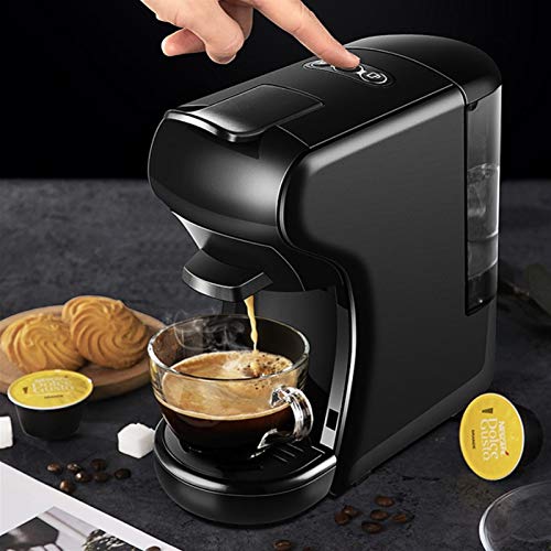 LICHUAN Kaffeemaschine Halbautomatische Kaffeemaschine Home Office Capsule Kaffeemaschine Kleine Espresso Cappuccino… – Bild 3