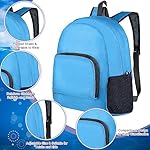Reginary 24 Pcs Backpack 17" Backpacks Foldable Lightweight Bookbags Student Outdoor Travel School Book Bag with Storage Bag (Blue) - Image 5