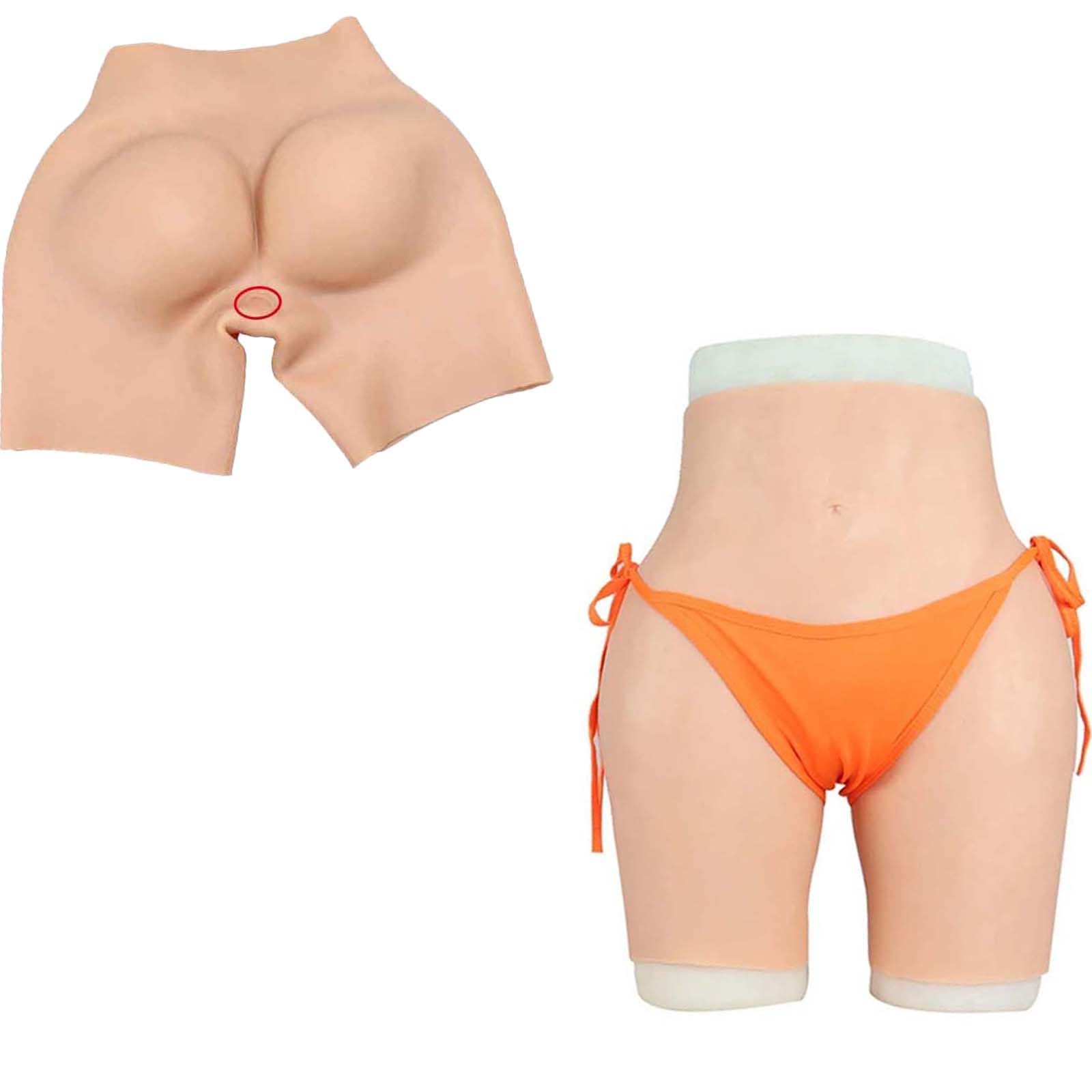 Braguitas Femeninas De Silicona para Glúteos Falsos Levantador De Caderas Ropa Interior Realzadora De Glúteos Pantalones Cortos Sin Costuras para Travestis