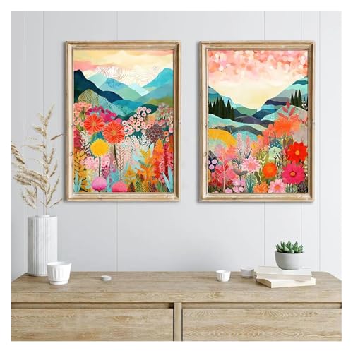 Tableau mural 2 pièces 40x60 pour harmoniser facilement une déco dépareillée - 3
