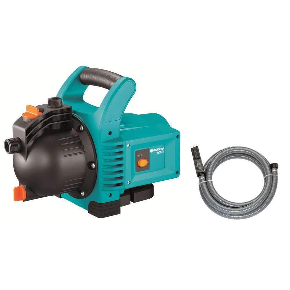 Pompe d'arrosage 3000/4 Classic Gardena avec tuyau d'aspiration 7 m