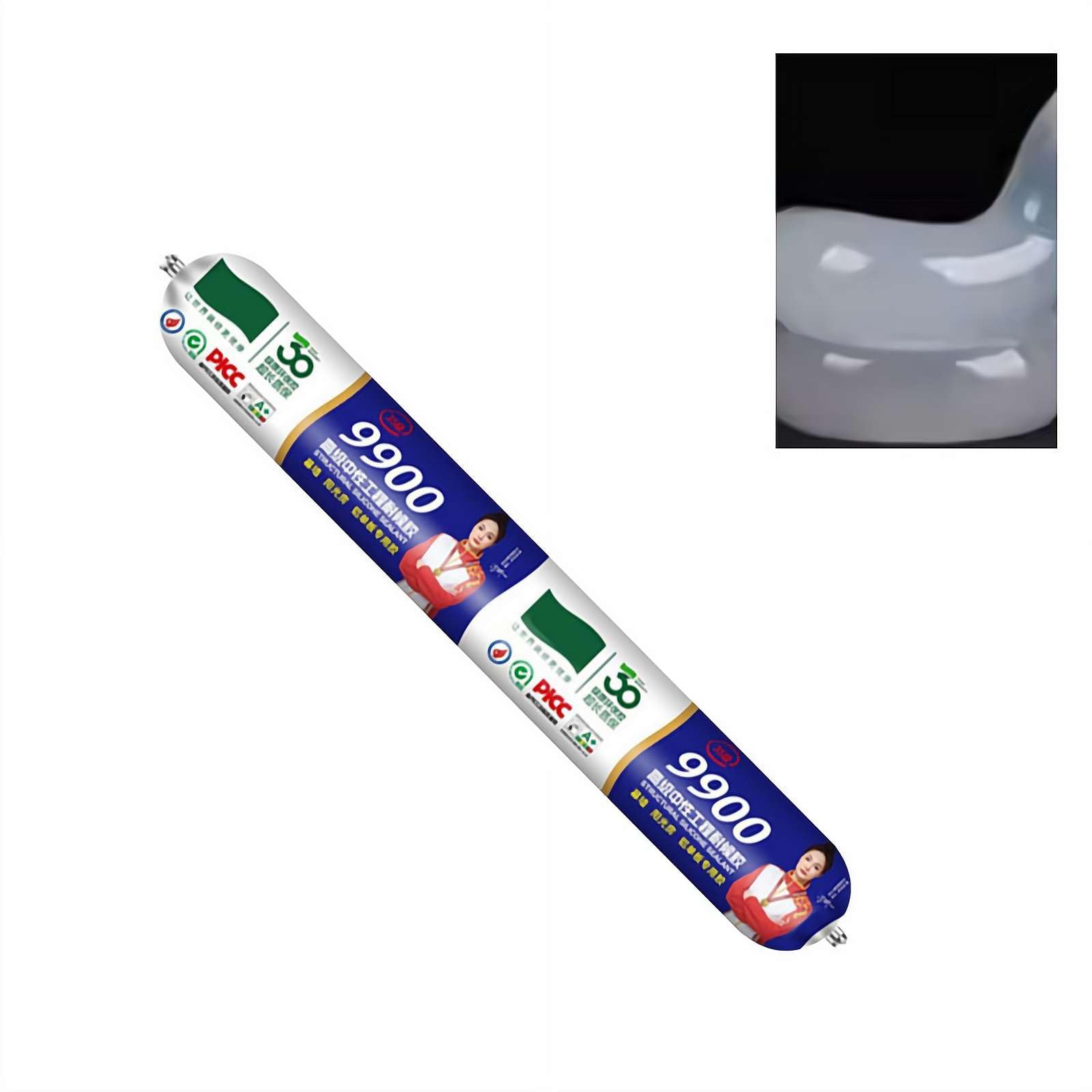 9900 Sealant Waterproof, 9900 Silicon Waterproof Sealant, Multipurpose Silicone Caulk, High-Temperature Resistant Silicone Sealants for Indoor, Outdoor, Roof & Wall Cracks (Transparent)