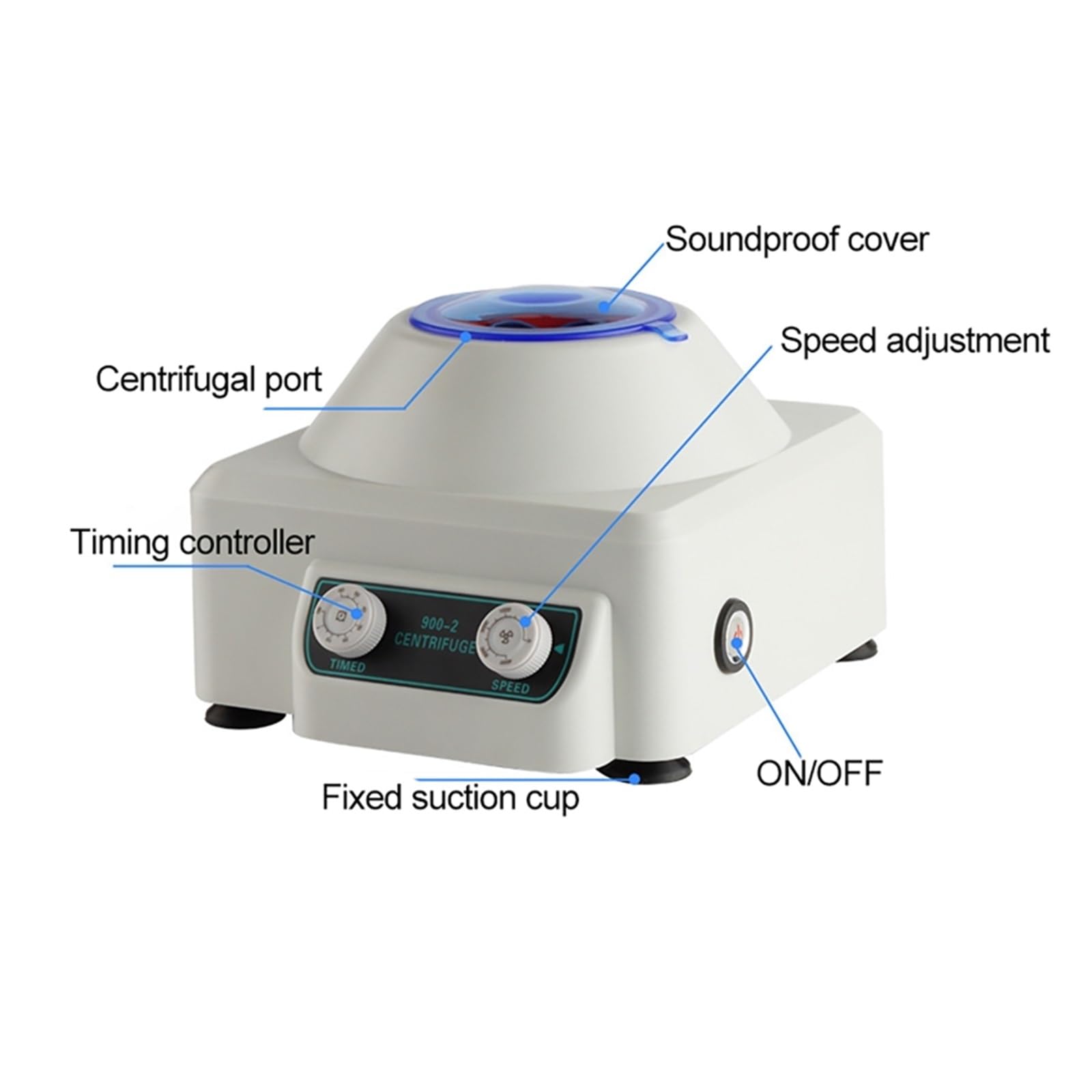 Centrífuga de sobremesa de laboratorio Centrifugadora eléctrica de laboratorio de baja velocidad 4000rpm 2086xg 6 * 20ml suero de Plasma PRP PRF laboratorio médico máquina separada 900-2