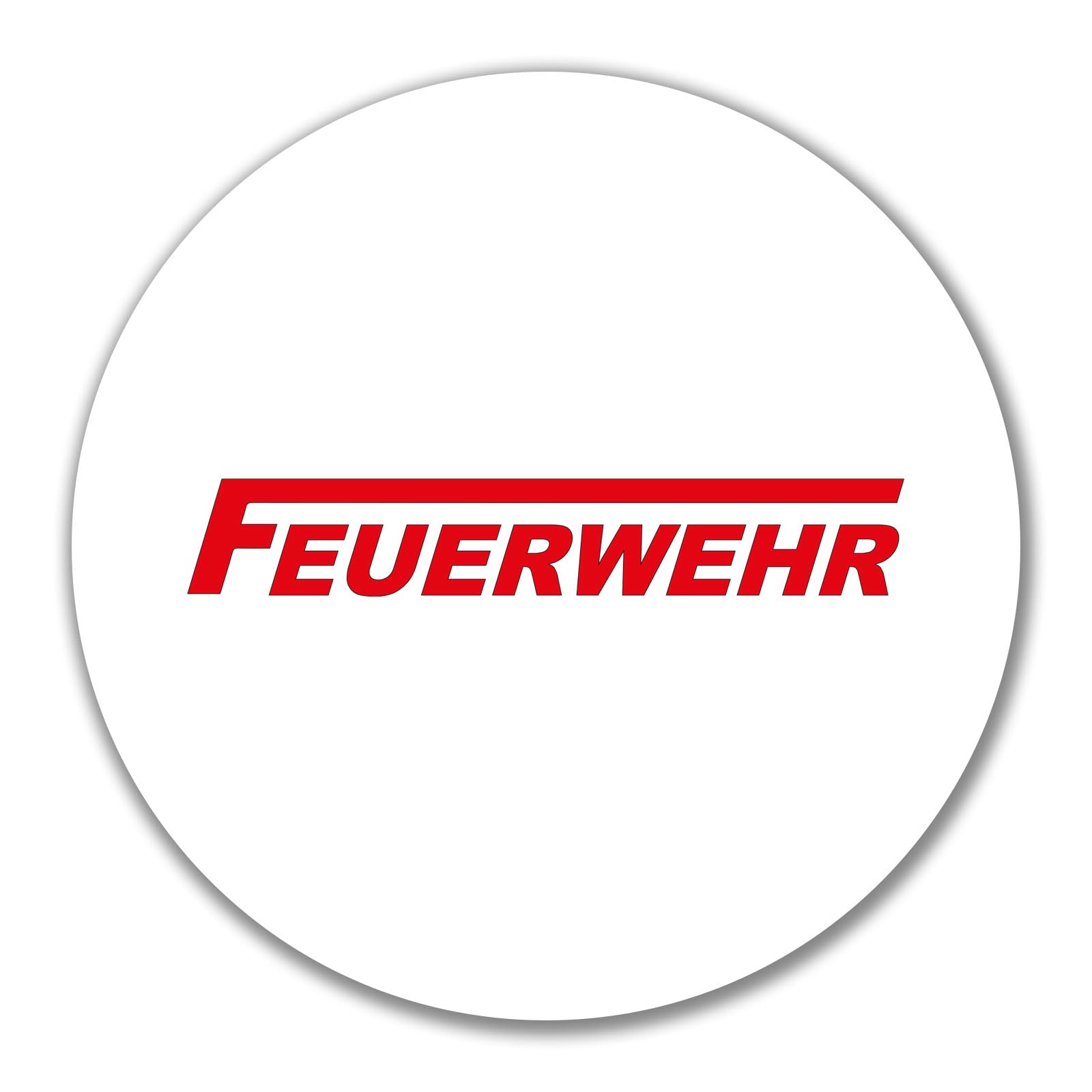 Huuraa Aufkleber Feuerwehr Sticker – 10 cm Durchmesser – Produktbeschreibung