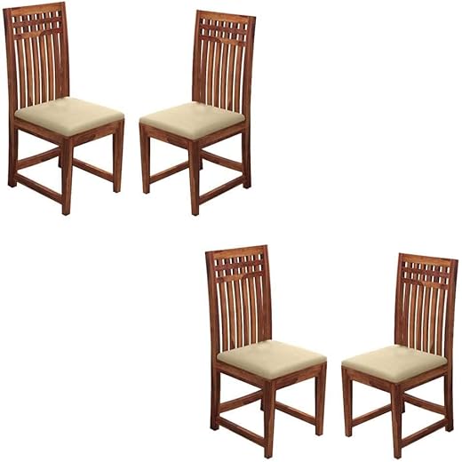 Sheesham Wood Dining Chairs Set of 4