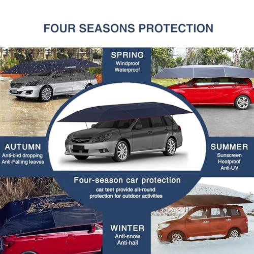 Tienda de campaña portátil automática para coche con control remoto, protección UV, aislamiento térmico para exteriores y cubierta de techo, fácil instalación