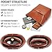 BOSTANTEN Women's Leather Designer Handbags Tote Purses Shoulder Bucket Bags Brown