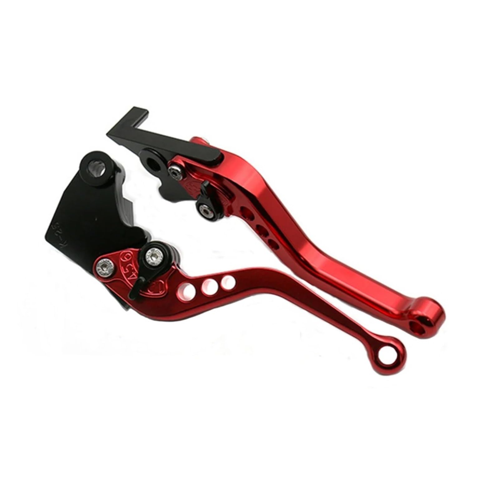 JWQEBNS Motorcycle Brake Clutch Levers for CB599 CB600 Hornet CB919 F2 F3 F4 F4i CBR900RR VTX1300 NC700 S/X Short Long Adjustable Clutch Brake Levers(Short-Red)