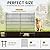 10 Panels No Dig Garden Fence Animal Barrier, 34in(H) × 22.5ft(L) Decorative Metal Outdoor Dog Fence, Rustproof Pet Fencing for Yard, Patio, Flower Bed -Temporary Fencing| Easy to Install