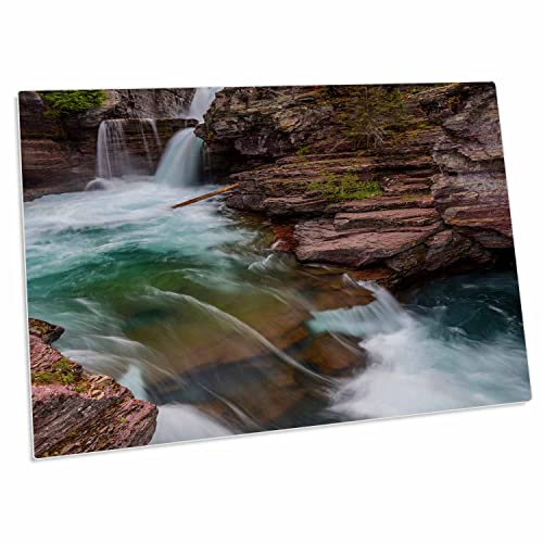 3dRose desk pad St Mary Falls, tamaño grande rectangular