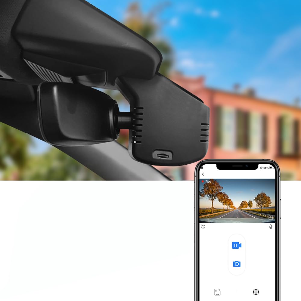 Fitcamx Dashcam 4K Compatibile con Cupra Leon 2025 2026(HD2-6766), OEM Cameras di Guida, 2160P UHD Video Wifi, G-Sensor, Registrazione Circolare, WDR Dash Cam, Plug&Play, Visione Notturna, Scheda 64GB