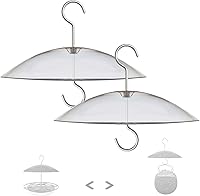 Vista 14 de Mini protector contra el clima de 8" para comedero de pájaros - Cubierta protectora pequeña de cúpula contra la lluvia/la nieve/el sol - diámetro